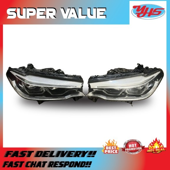 USED ORI BMW G30 G31 2016-2020 HEAD LAMP RH LH (LH) thumbnail