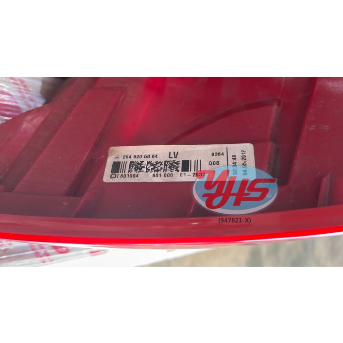 MERCEDES BENZ W204 Tail Lamp Rear Light Taillamp Taillight Car Kereta Lampu Belakang Mercedes-Benz (Left (Passenger)) thumbnail