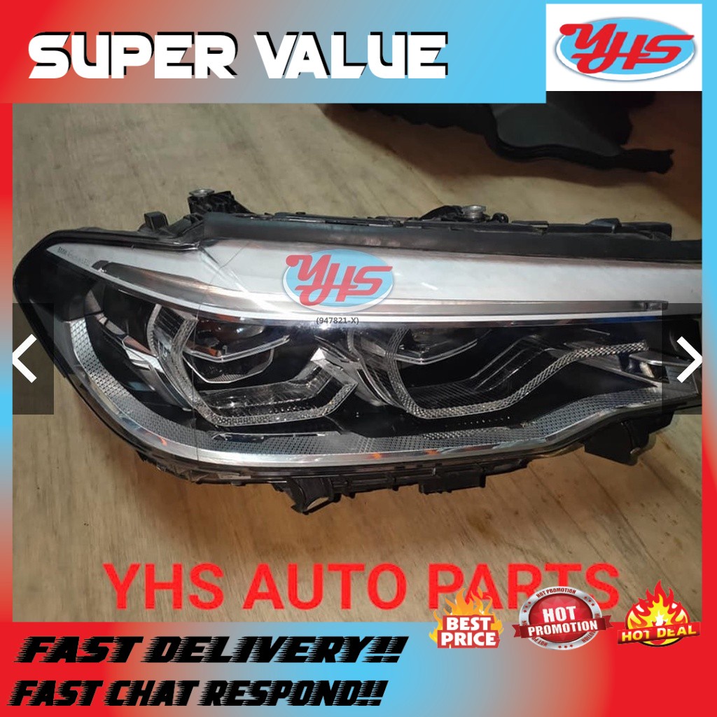 BMW G30 5 SERIES HEADLIGHT RH HEADLAMP RIGHT LAMPU DEPAN KANAN (USED ORIGINAL)