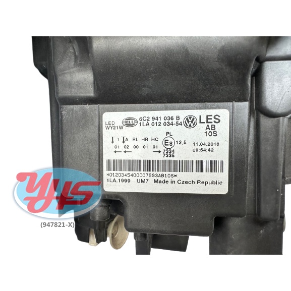 USED VW VENTO CENON HEAD LIGHT RH RIGHT thumbnail