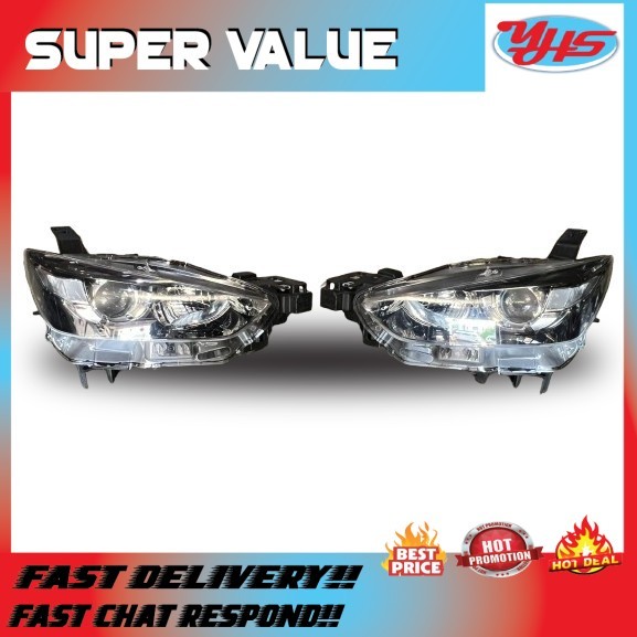USED ORI MAZDA CX3 2014-2019 HEADLIGHT RH LH (LH) thumbnail