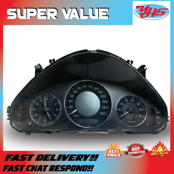 USED ORI MERCEDES BENZ w211 E200 2007-2010 SPEEDOMETER INSTRUMENT CLUSTER METER