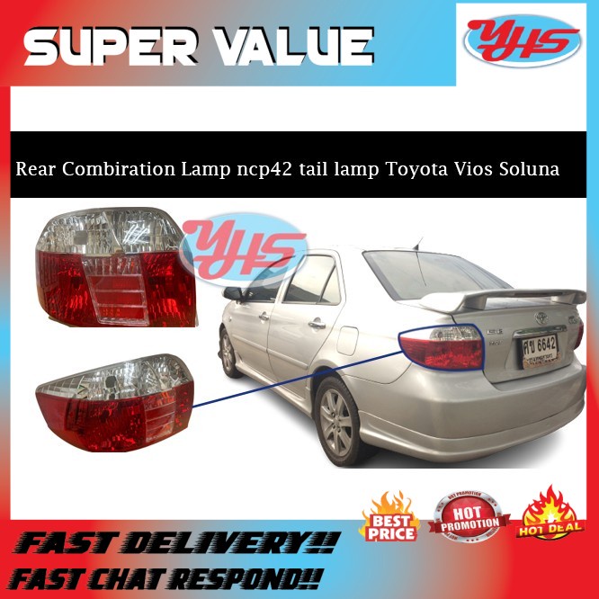 New Ori Rear Combiration Lamp ncp42 tail lamp Toyota Vios Soluna lampu belakang 815610D170