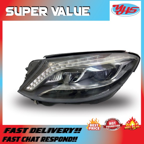 USED ORI MERCEDES SCLASS W222 2014-2017 LH HEADLIGHT (NIGHT VISION) (RH) thumbnail