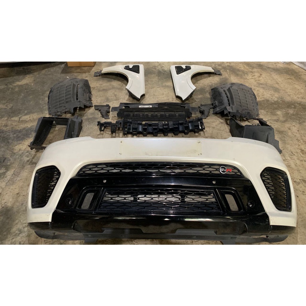 USED ORI LAND ROVER SPORT 2014-2017 FRONT BUMPER SET WOT HEAD LAMP COMPLETE BODY KIT COMPLETE thumbnail