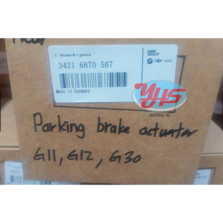 BMW G30 G31 G32 G11 G12 G15 REAR PARKING BRAKE ACTUATOR HAND BRAKE MOTOR thumbnail