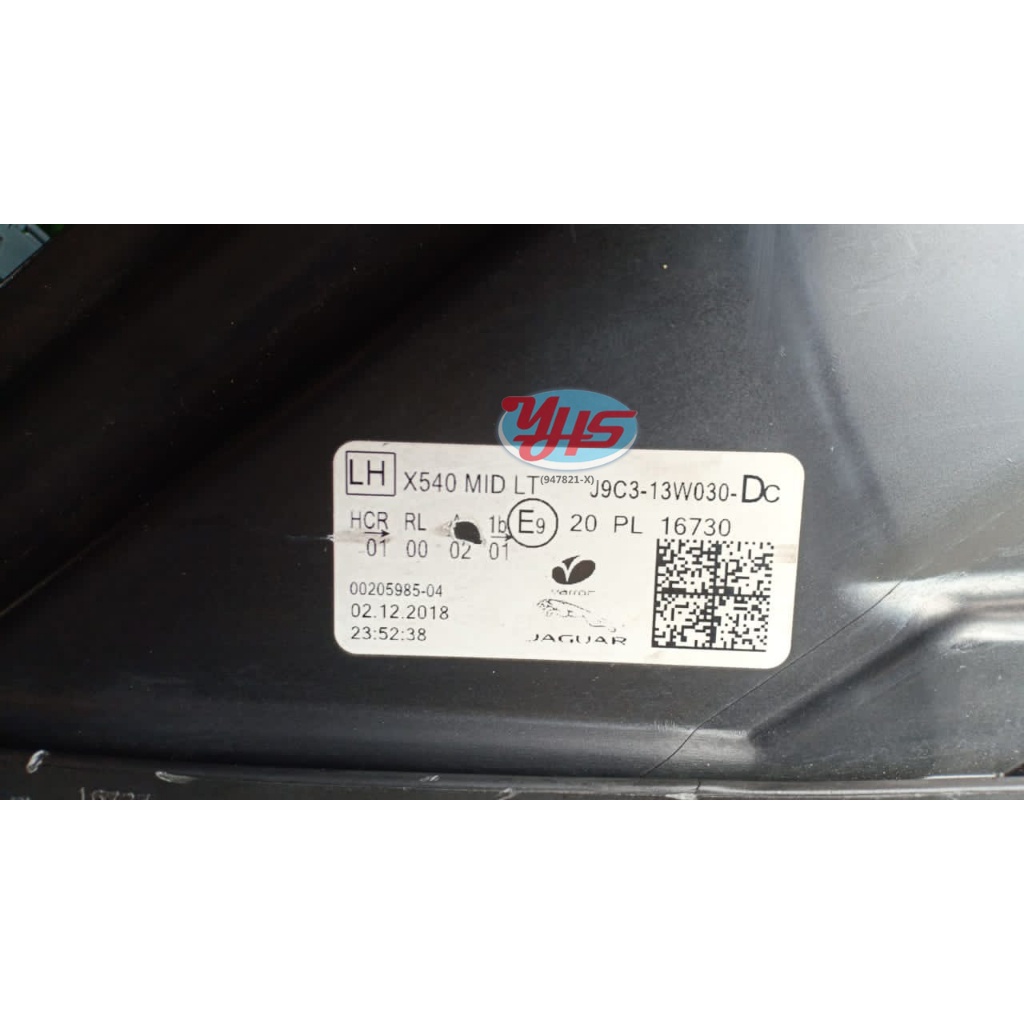 USED JAGUAR E-pace x540 head lamp LIGHT thumbnail
