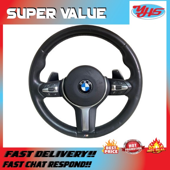 USED ORI BMW 5 SERIES F10 F15 X5 LCI STEERING WHEEL WITH AIRBAG