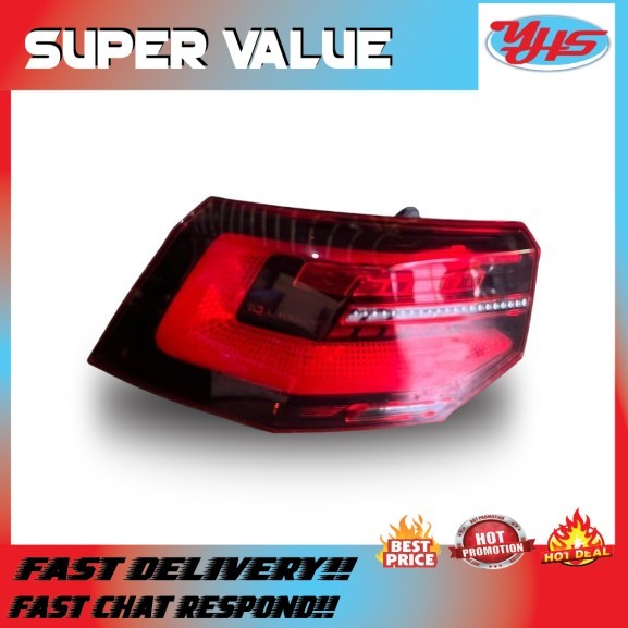 USED VOLKSWAGEN GOLF 8 2018-2024 OUTER TAIL LIGHT LH