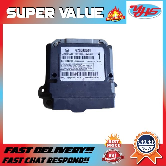 USED ORIGINAL MASERTI GHIBLI V6 2014-2017 AIRBAG MODULE