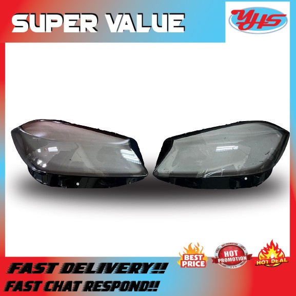 USED ORI MERCEDES W176 2014-2017 HEAD LAMP GLASS (LEFT)