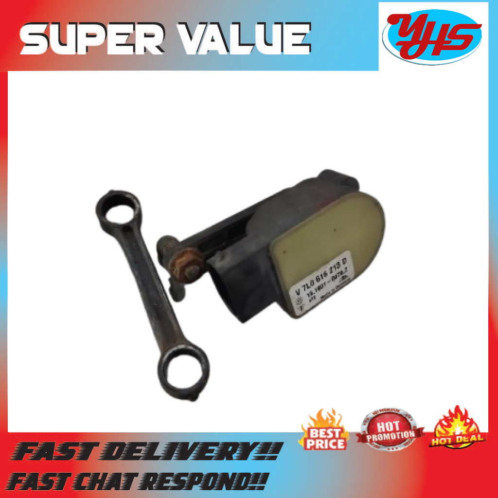 AUDI PORSCHE Q7 CAYENNE 955-957 SUSPENSION HEIGHT LEVEL SENSOR FRONT LEFT USED ORIGINAL (2007-2013) thumbnail