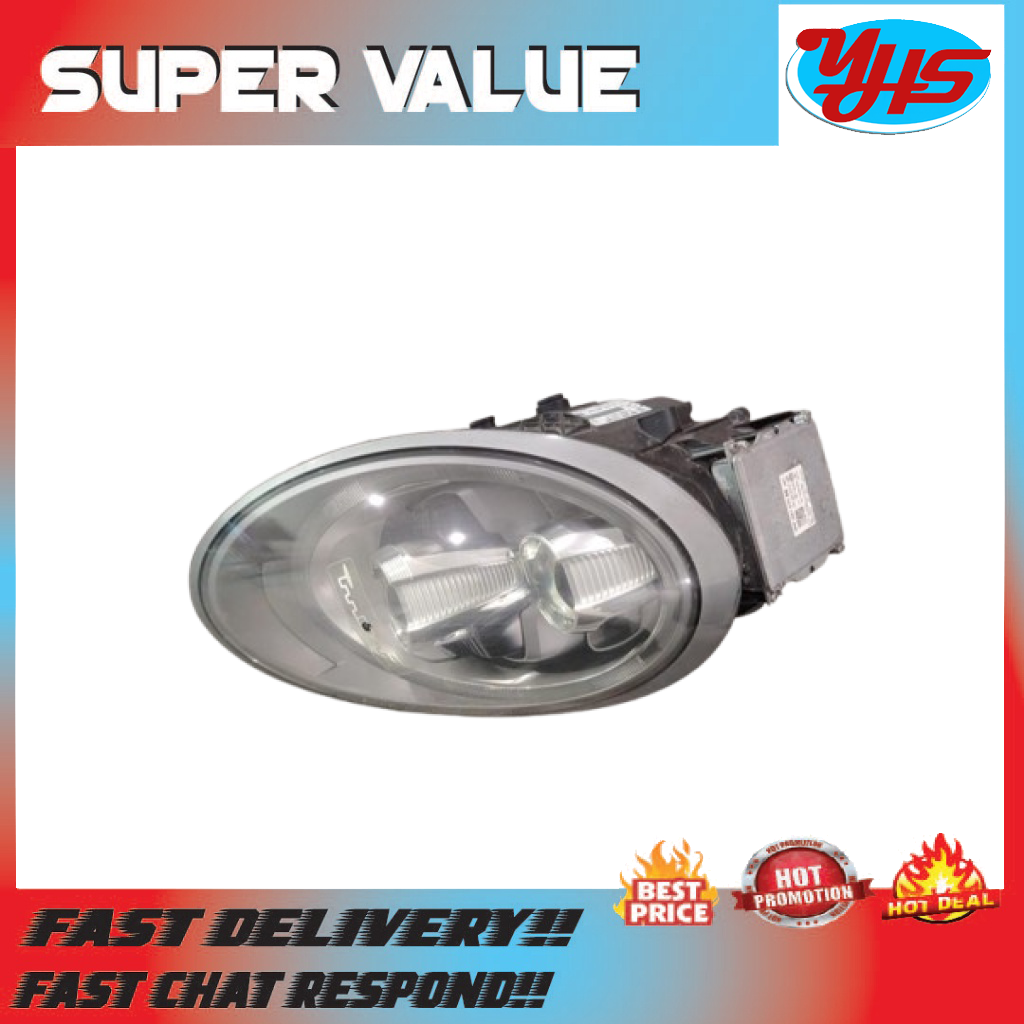 PORSCHE 991 GTS LED HEADLIGHT LEFT COMPLETE USED ORIGINAL (2018-2023)