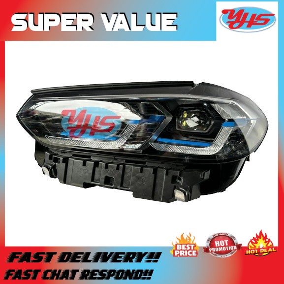 USED ORI G01 G02 X3 X4 LCI LASER HEAD LAMP RH LH 5A29221 (Right (Driver))