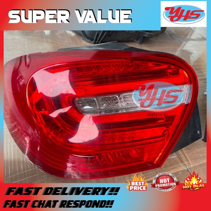 New Mercedes W176 Tail Lamp Rear Light Taillamp Taillight Car Kereta Lampu Belakang (HELLA) (Left (Passenger))