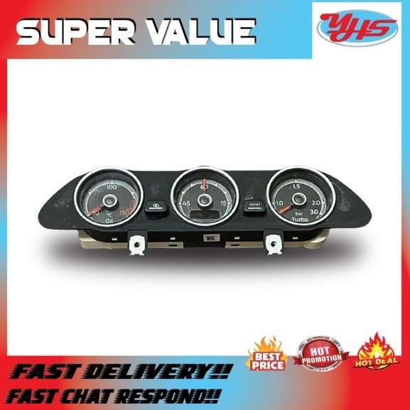 USED ORI VOLKSWAGEN NEW BEETLE 2013-2017 TURBO BOOST GUAGE OIL TEMPERATURE AIR