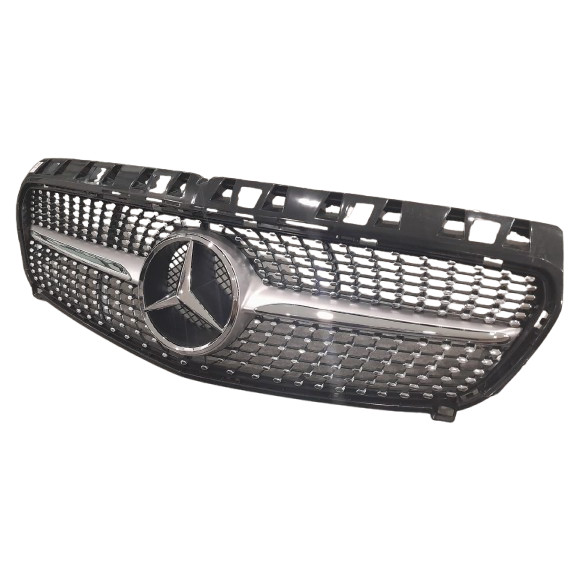OEM BRAND MERCEDES BENZ A CLASS W176 2014-2018 FRONT DIAMOND BLACK GRILLE thumbnail