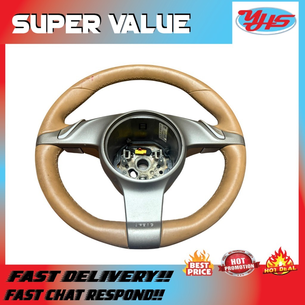 USED ORI PORSCHE BOXSTER 987 970 2010-2016 STEERING WHEEL