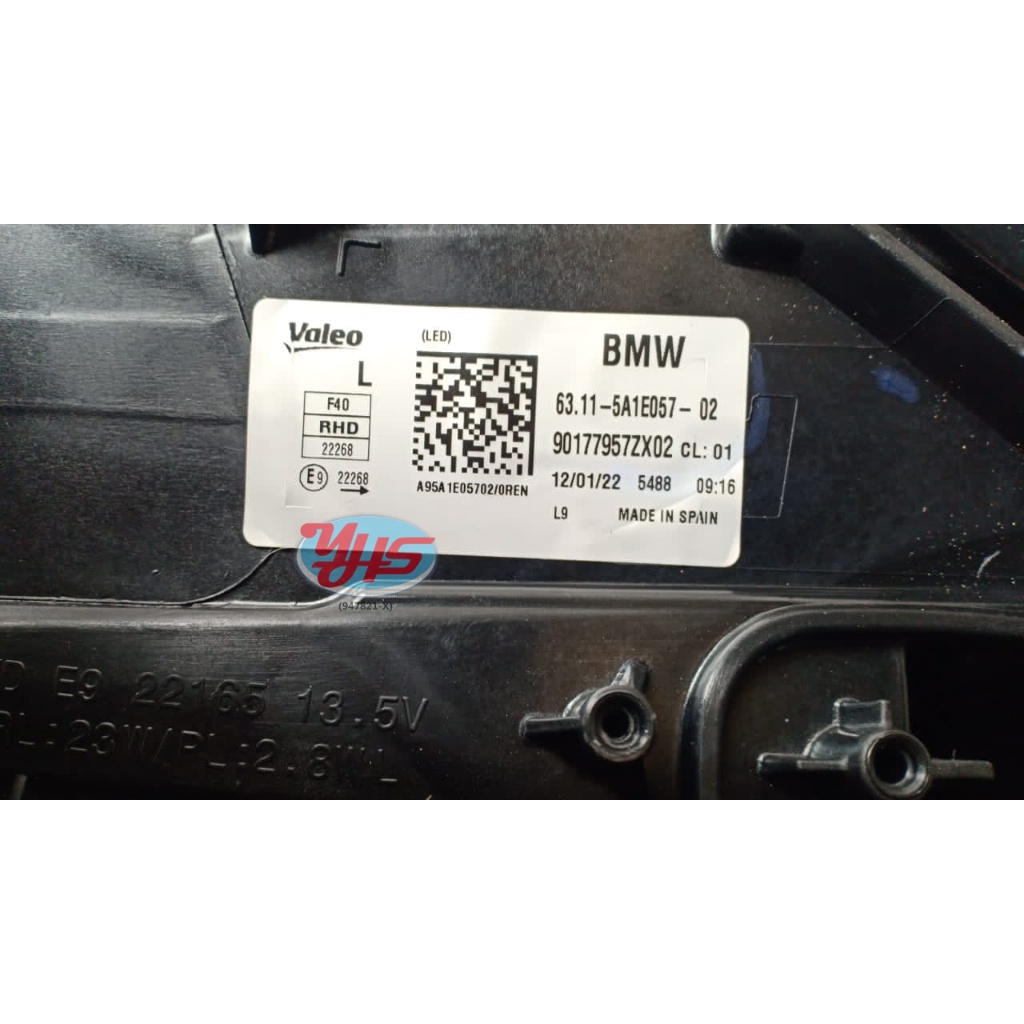 USED BMW HEAD LAMP F44 KOSONG thumbnail