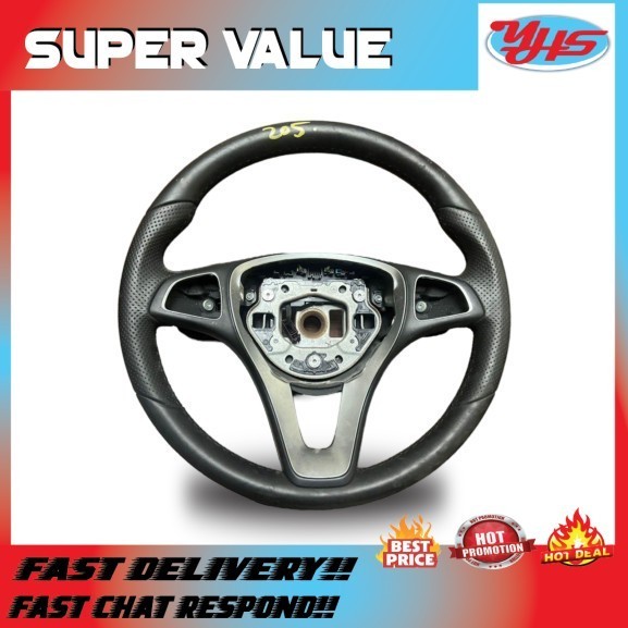 USED ORI MERCEDES CCLASS W205 2014-2017 STEERING WHEEL