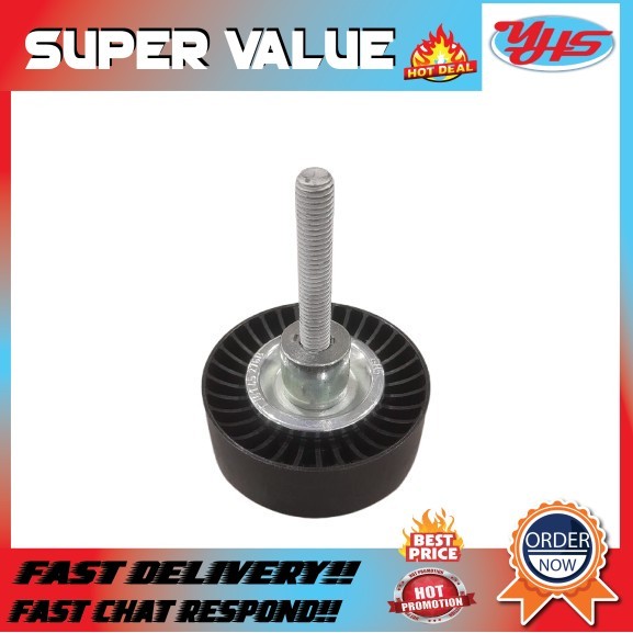 NEW ORIGINAL VOLKSWAGEN AUDI A1 8X V 2014-2019 RIBBED BELT IDLER PULLEY WITH BOLT