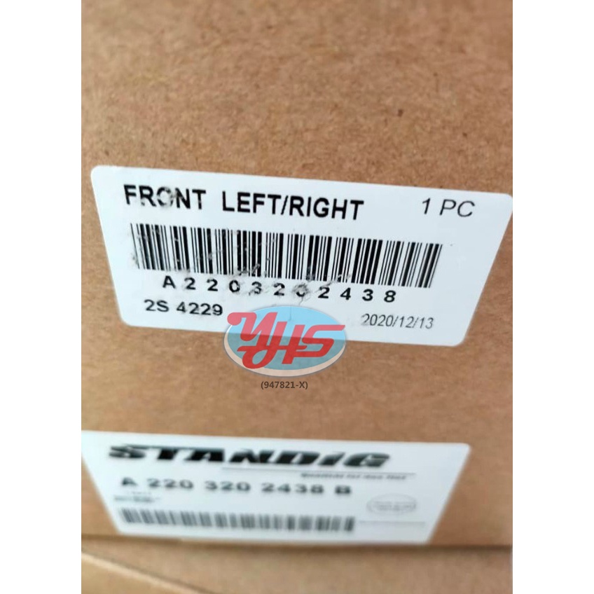 OEM NEW MERCEDES BENZ S-CLASS W220 AIRMATIC ABSORBER FRONT LEFT / RIGHT AIR SUSPENSION STRUT SHOCK ABSORBER DEPAN (LEFT) thumbnail