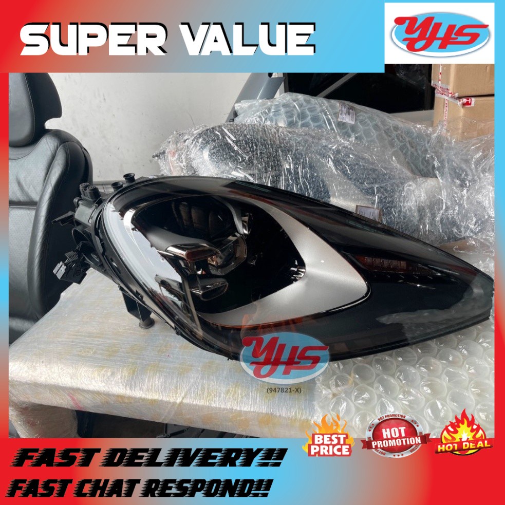 NEW Original PORSCHE CAYENNE 9Y0 Head Lamp Headlamp Head Lights FRONT DEPAN Car Lampu Kereta (Right (Driver))