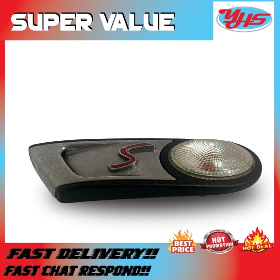 USED ORI MINI R56 S CHROME SIDE TURN SIGNAL TRIM RIGHT