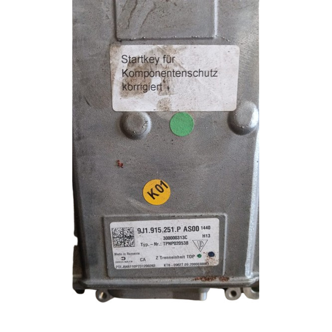 PORSCHE TAYCAN 9J1 HIGH VOLTAGE BATTERY ISOLATOR USED ORIGINAL (2019-2024) thumbnail