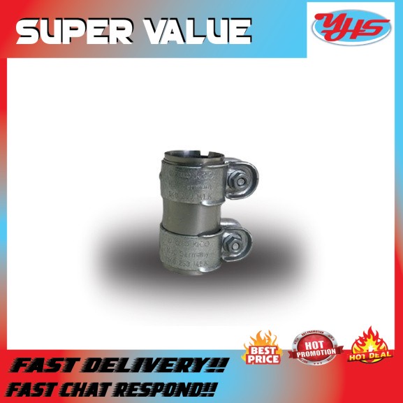 USED ORI AUDI VW A4-A5-A6-A8 EXHAUST DUAL CLAMP CLIP SLEEVE