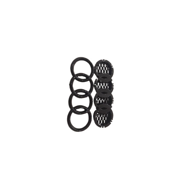 AUDI RS4 B9 FRONT GRILLE EMBLEM/AUDI RINGS BADGE FRONT OEM BRAND (2016-2022) thumbnail