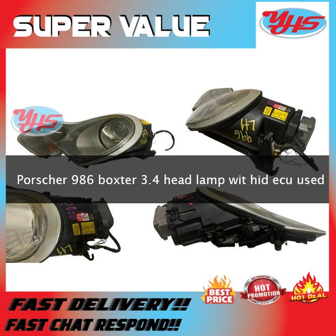 Used Porscher 986 boxter 3.4 head lamp wit hid ecu 0301096771