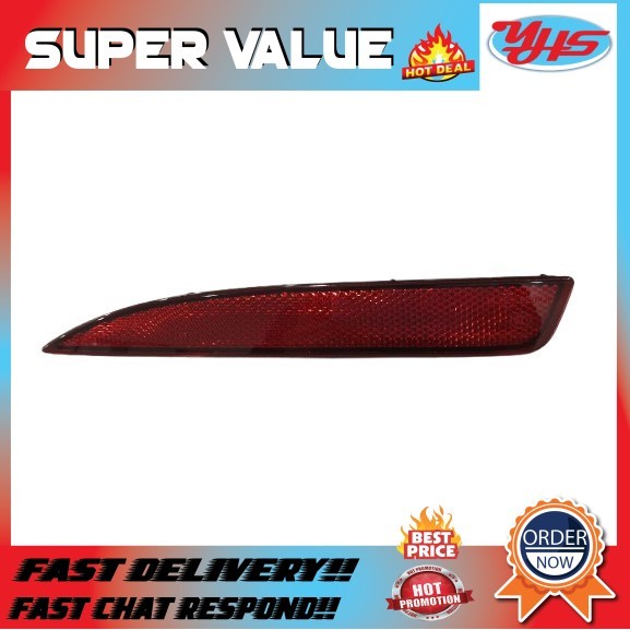 NEW ORIGINAL VOLKSWAGEN SCIROCCO R 2014-2017 BUMPER REFLECTOR TINTED