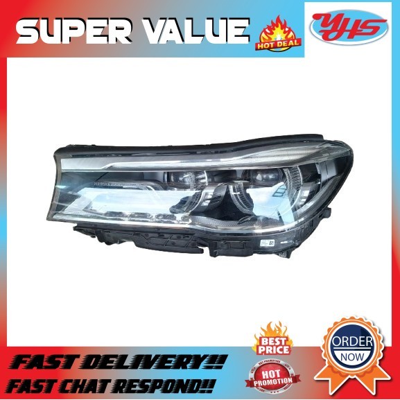 USED ORIGINAL BMW 7 SERIES G11 G12 2015-2019 HEADLAMP (RH) thumbnail