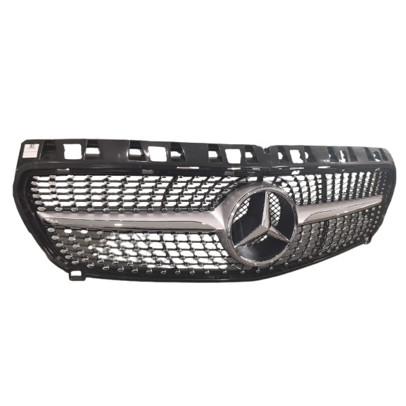 OEM BRAND MERCEDES BENZ A CLASS W176 2014-2018 FRONT DIAMOND BLACK GRILLE thumbnail