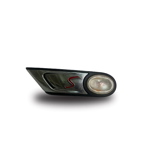 USED ORI MINI R56 S CHROME SIDE TURN SIGNAL TRIM RIGHT thumbnail
