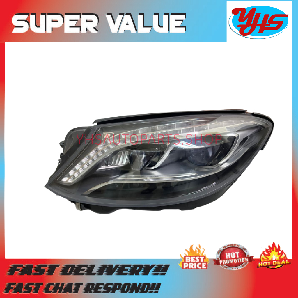USED ORI MERCEDES SCLASS W222 2014-2017 LH HEADLIGHT (NIGHT VISION) (LH)